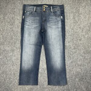 Democracy Jeans Womens Size 16 Blue Cropped
